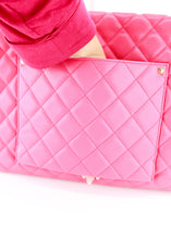 Load image into Gallery viewer, Chanel Caviar Quilted XXL Travel Flap Bag Dark Pink