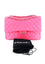 Load image into Gallery viewer, Chanel Caviar Quilted XXL Travel Flap Bag Dark Pink