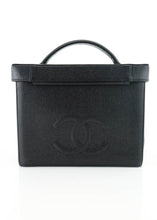 Load image into Gallery viewer, Chanel Caviar Vintage Vanity Case Black