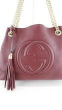 Load image into Gallery viewer, Gucci Calfskin Soho Tote Burgundy