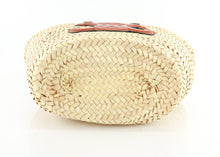 Load image into Gallery viewer, Celine Palm Leaves Calfskin Triomphe Nano Panier Tan