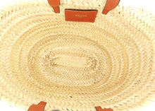 Load image into Gallery viewer, Celine Palm Leaves Calfskin Triomphe Nano Panier Tan