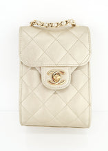Load image into Gallery viewer, Chanel Caviar Phone Crossbody Gold
