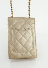 Load image into Gallery viewer, Chanel Caviar Phone Crossbody Gold