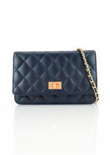 Load image into Gallery viewer, Chanel 2.55 Reissue Calfskin Wallet on a Chain Navy