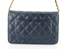 Load image into Gallery viewer, Chanel 2.55 Reissue Calfskin Wallet on a Chain Navy