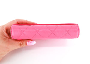 Chanel Caviar Trifold Wallet Pink