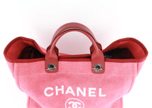 Load image into Gallery viewer, Chanel Large Canvas Deauville Tote Red