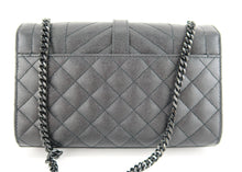 Load image into Gallery viewer, Saint Laurent  Envelope Small Bag In Mix Matelassé Grain De Poudre Black