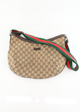 Load image into Gallery viewer, Gucci Canvas Half Moon Vintage Crossbody
