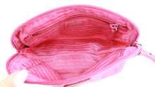 Load image into Gallery viewer, Prada Nylong Wristlet Saffiano Leather Pink