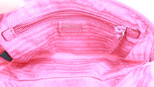 Load image into Gallery viewer, Prada Nylong Wristlet Saffiano Leather Pink