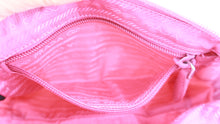 Load image into Gallery viewer, Prada Nylong Wristlet Saffiano Leather Pink