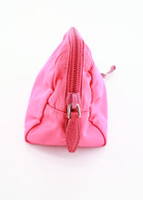 Load image into Gallery viewer, Prada Nylong Wristlet Saffiano Leather Pink