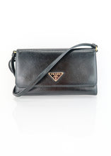 Load image into Gallery viewer, Prada Saffiano Wallet on a Chain Black