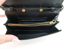 Load image into Gallery viewer, Prada Saffiano Wallet on a Chain Black