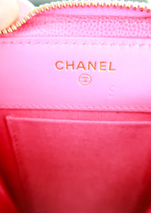 Chanel Caviar Phone Crossbody Pink