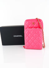 Load image into Gallery viewer, Chanel Caviar Phone Crossbody Pink