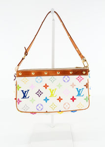 Louis Vuitton Multicolor White Monogram Pochette Accessories