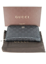 Load image into Gallery viewer, Gucci Calfskin Guccissima Wallet Black
