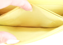 Load image into Gallery viewer, Chanel Caviar Filigree Wallet on a Chain Butter Yellow