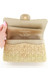 Load image into Gallery viewer, Chanel Medium Raffia Double Flap