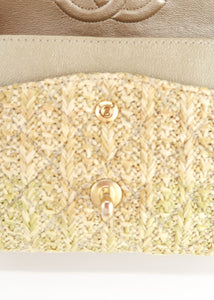 Chanel Medium Raffia Double Flap