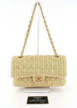 Load image into Gallery viewer, Chanel Medium Raffia Double Flap