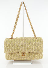 Load image into Gallery viewer, Chanel Medium Raffia Double Flap