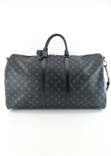 Load image into Gallery viewer, Louis Vuitton Monogram Eclipse Keepall 55 Bandouliere