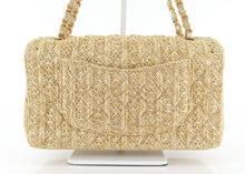 Load image into Gallery viewer, Chanel Medium Raffia Double Flap