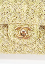 Load image into Gallery viewer, Chanel Medium Raffia Double Flap