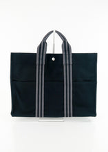Load image into Gallery viewer, Hermes Canvas Tout MM Black Silver