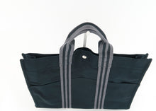 Load image into Gallery viewer, Hermes Canvas Tout MM Black Silver