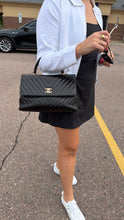Load image into Gallery viewer, Chanel Aged Calfskin Large Coco Handle Black