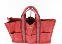 Load image into Gallery viewer, Hermes Canvas Tout MM Red