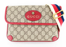 Load image into Gallery viewer, Gucci Supreme Monogram Neo Waist Bag Blue Red