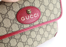 Load image into Gallery viewer, Gucci Supreme Monogram Neo Waist Bag Blue Red