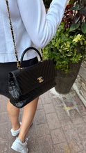 Load image into Gallery viewer, Chanel Aged Calfskin Large Coco Handle Black
