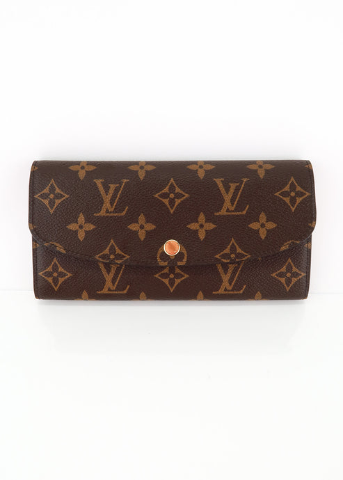 Louis Vuitton Monogram Emilie Wallet Rose Ballerine