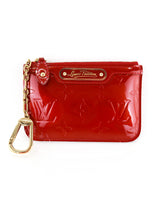 Load image into Gallery viewer, Louis Vuitton Monogram Vernis Key Pouch Red