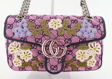 Load image into Gallery viewer, Gucci Limited Edition Marmont Flap Floral Pink