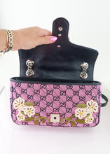 Load image into Gallery viewer, Gucci Limited Edition Marmont Flap Floral Pink