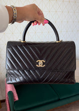 Load image into Gallery viewer, Chanel Aged Calfskin Large Coco Handle Black