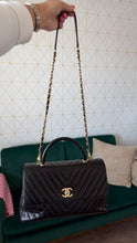 Load image into Gallery viewer, Chanel Aged Calfskin Large Coco Handle Black