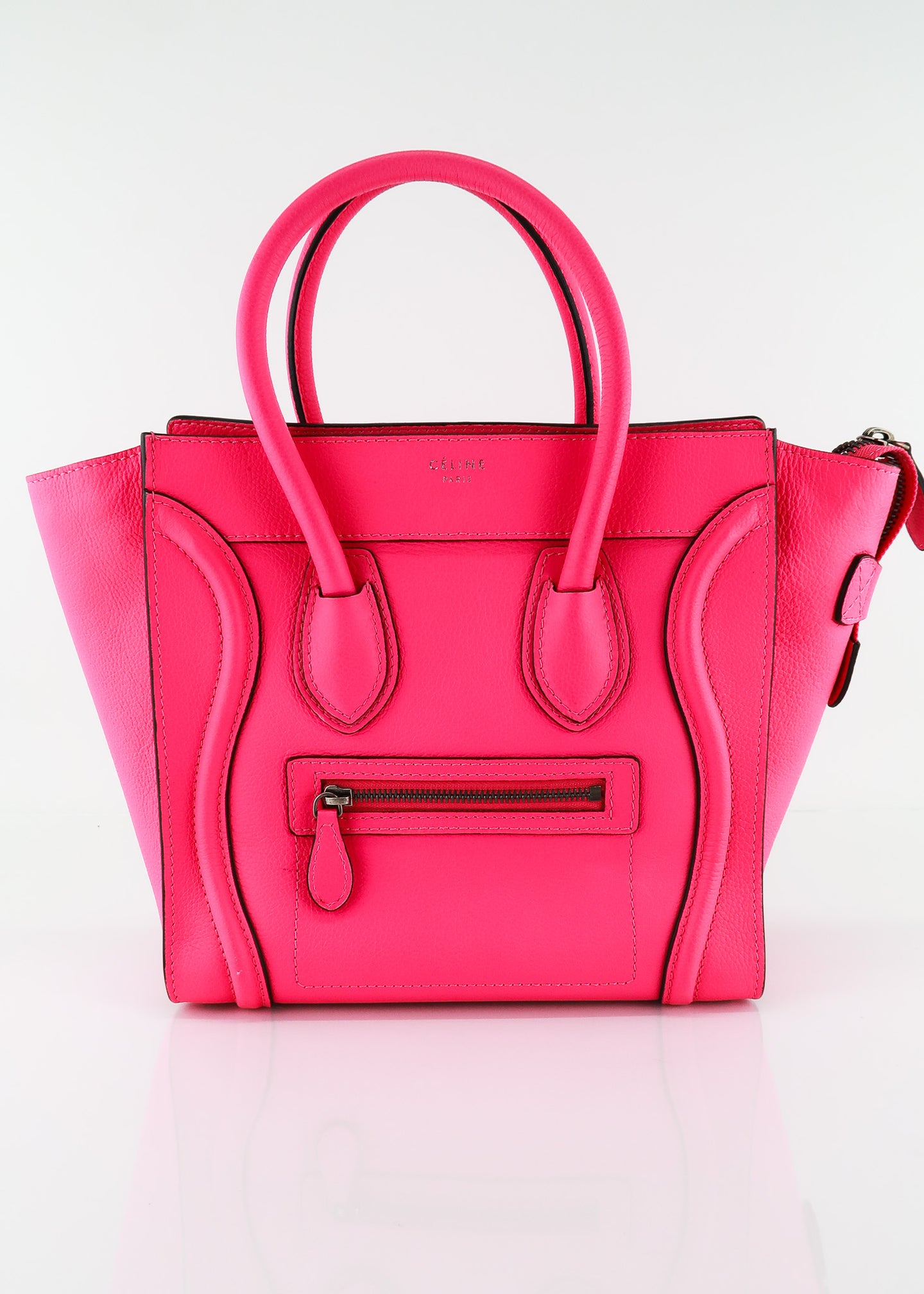 Celine Mini Luggage Fluo Pink