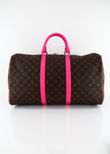 Load image into Gallery viewer, Louis Vuitton Colormania Monogram Keepall 50 Bandouliere Pink