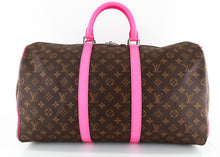 Load image into Gallery viewer, Louis Vuitton Colormania Monogram Keepall 50 Bandouliere Pink