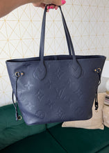 Load image into Gallery viewer, Louis Vuitton Empreinte Neverfull MM Navy