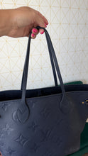 Load image into Gallery viewer, Louis Vuitton Empreinte Neverfull MM Navy